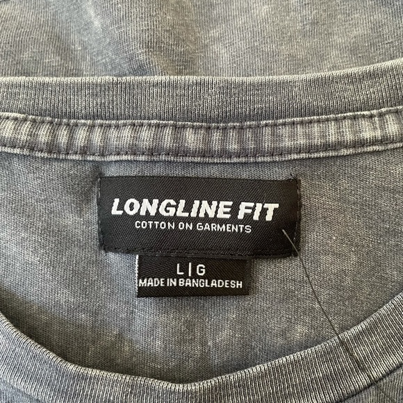 CottonOn Longline Scoop Hem Graphic Tee - Picture 3 of 4